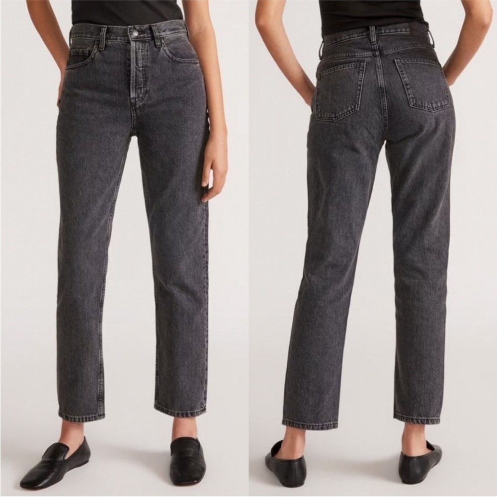 Everlane black wash cheeky jean size 27 straight leg